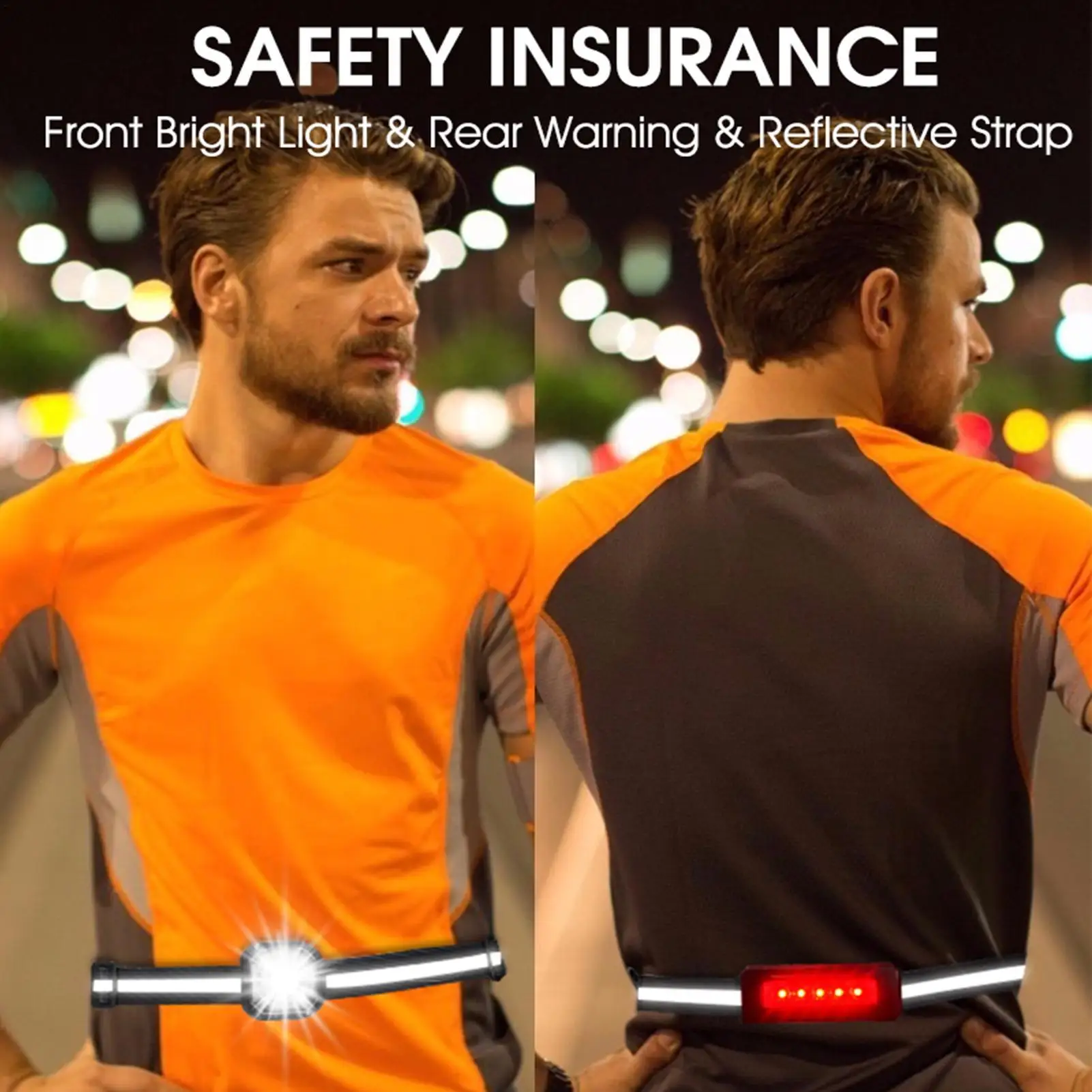 

Ночной беговой светильник с регулируемой яркостью, перезаряжаемый беговой поясной светильник, высокая яркость, женский и мужской беговой светильник, светоотражающий пояс