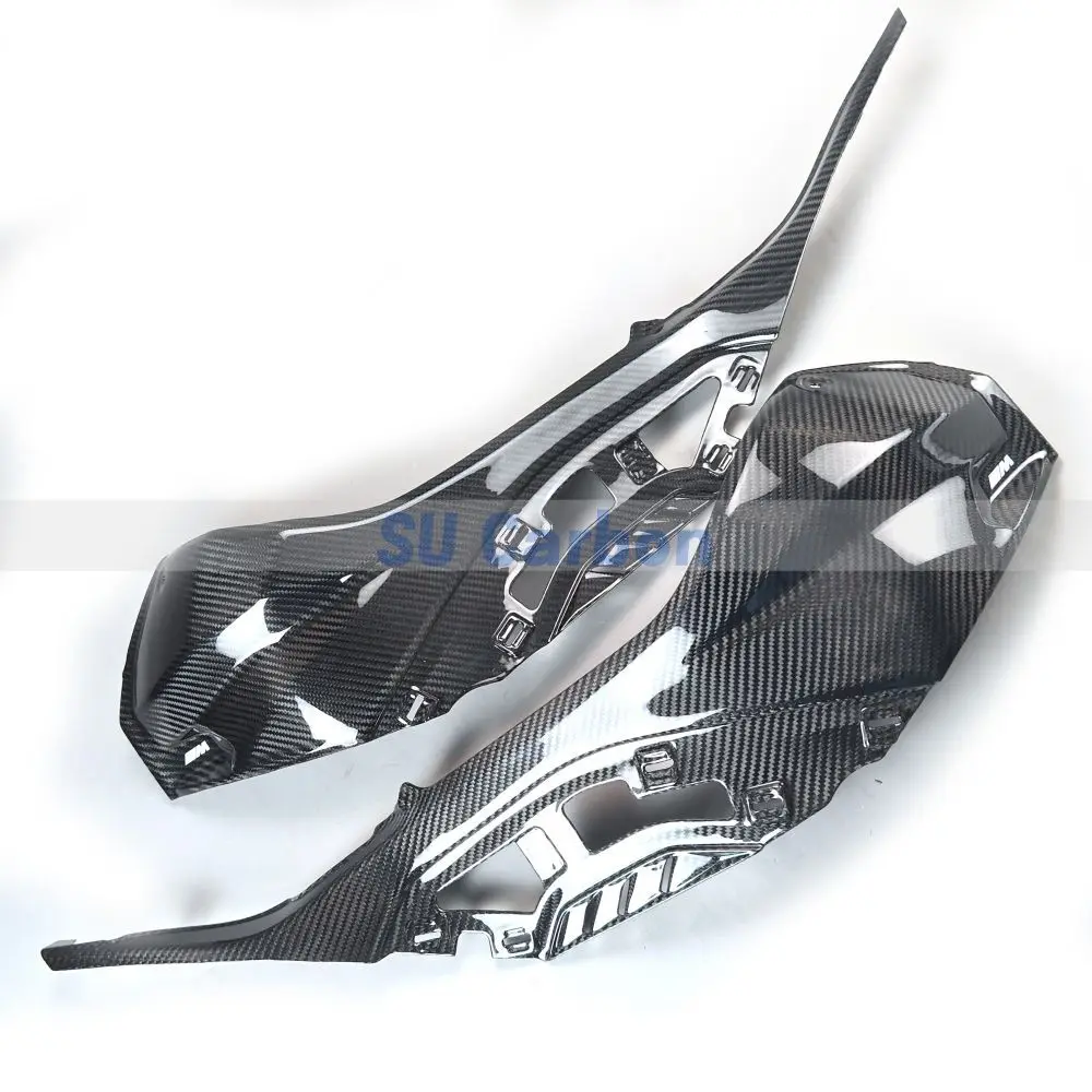 100% Real Carbon Fiber For BMW S1000RR 2019-2024，S1000R 2021-2022 Motorcycle Accessories Tank Cover Side Panel Fairing