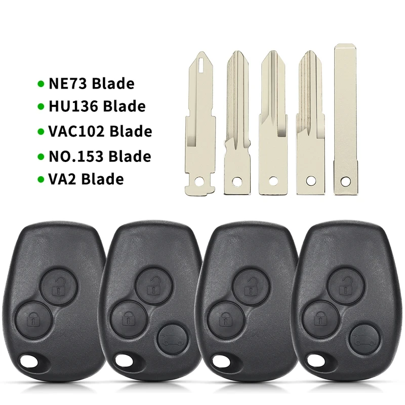 Remote Key shell Case For Renault Megane Espace Modus Laguna Duster DACIA Sandero Logan Clio Fluence For NISSAN ALMERA