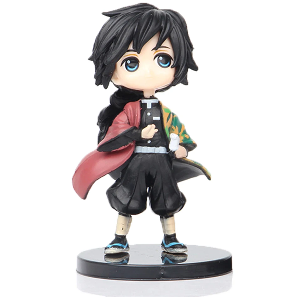 6 peças/set anime diabo assassino boneca kimetsu não yaiba boneca q-versão tanjiro tanjiro nezuki izumi no tsubasa boneca brinquedo 7cm