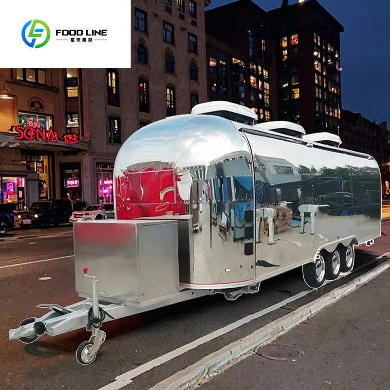 

Custom Built Coffee Cart Drink Trailer Ice Cream Fast Food Cart Personalized Mobile Business