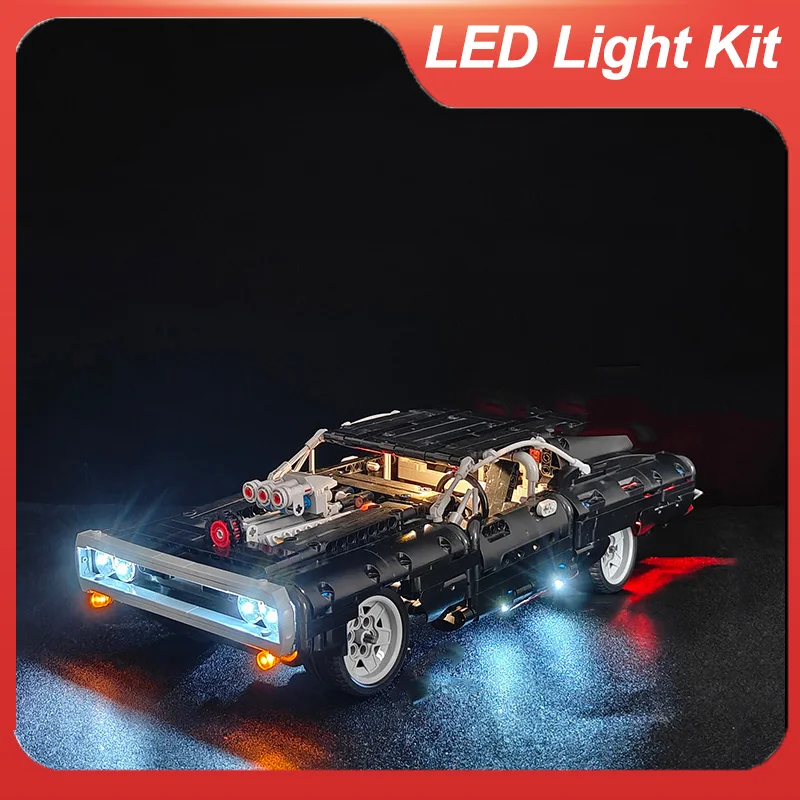 led Light Kit For 42111 Dom's Charger The Furious (LED Included Only, No Model Kit included)