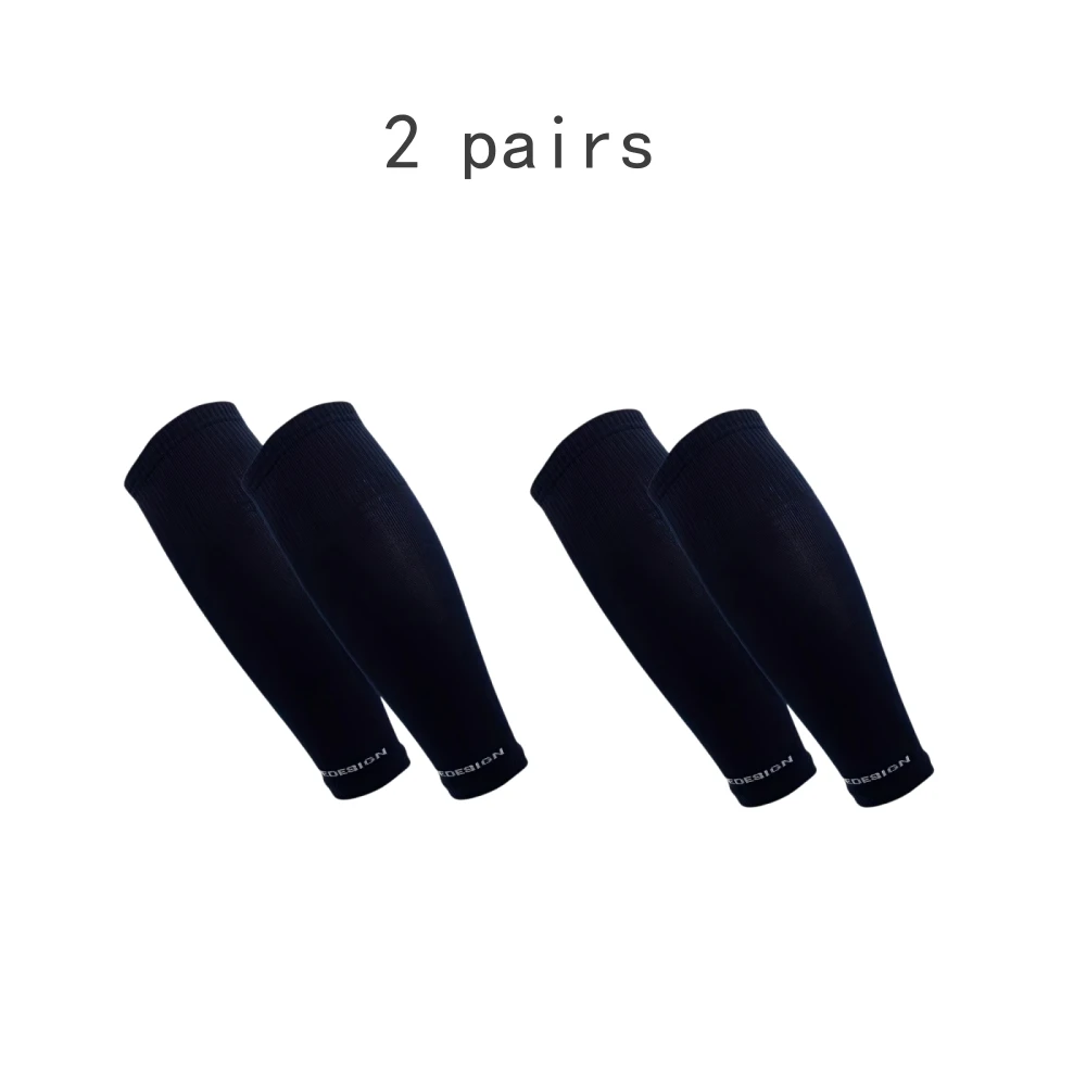 2 pares de protectores de piernas deportivos, cubiertas de compresión para piernas de pantorrilla, carrera y fitness profesionales, pierna de cuerda para saltar para hombres y mujeres