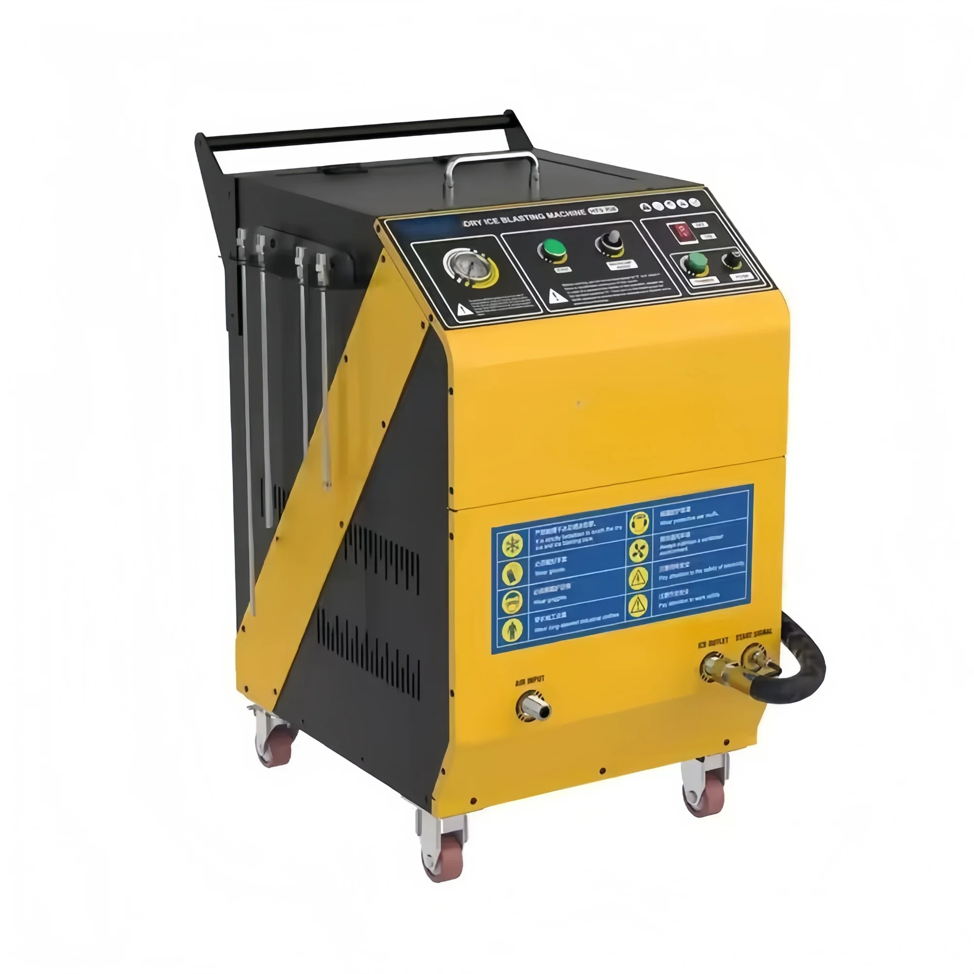 Automotive Dry Ice Blasting Machine Mini Sandblaster for Carbon Removal Engine Piston Intake Valve Dry Ice Cleaning Machine