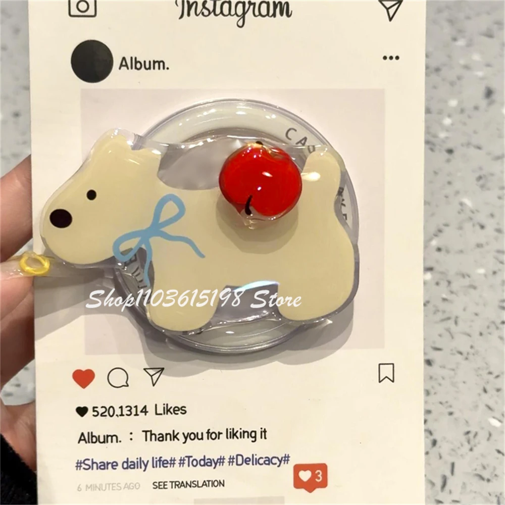 

Корейский милый поворотный магнитный держатель для щенка, ручка Tok Griptok, держатель для телефона, подставка для телефона, поддержка iPhone, Pad Magsafe Smart Tok