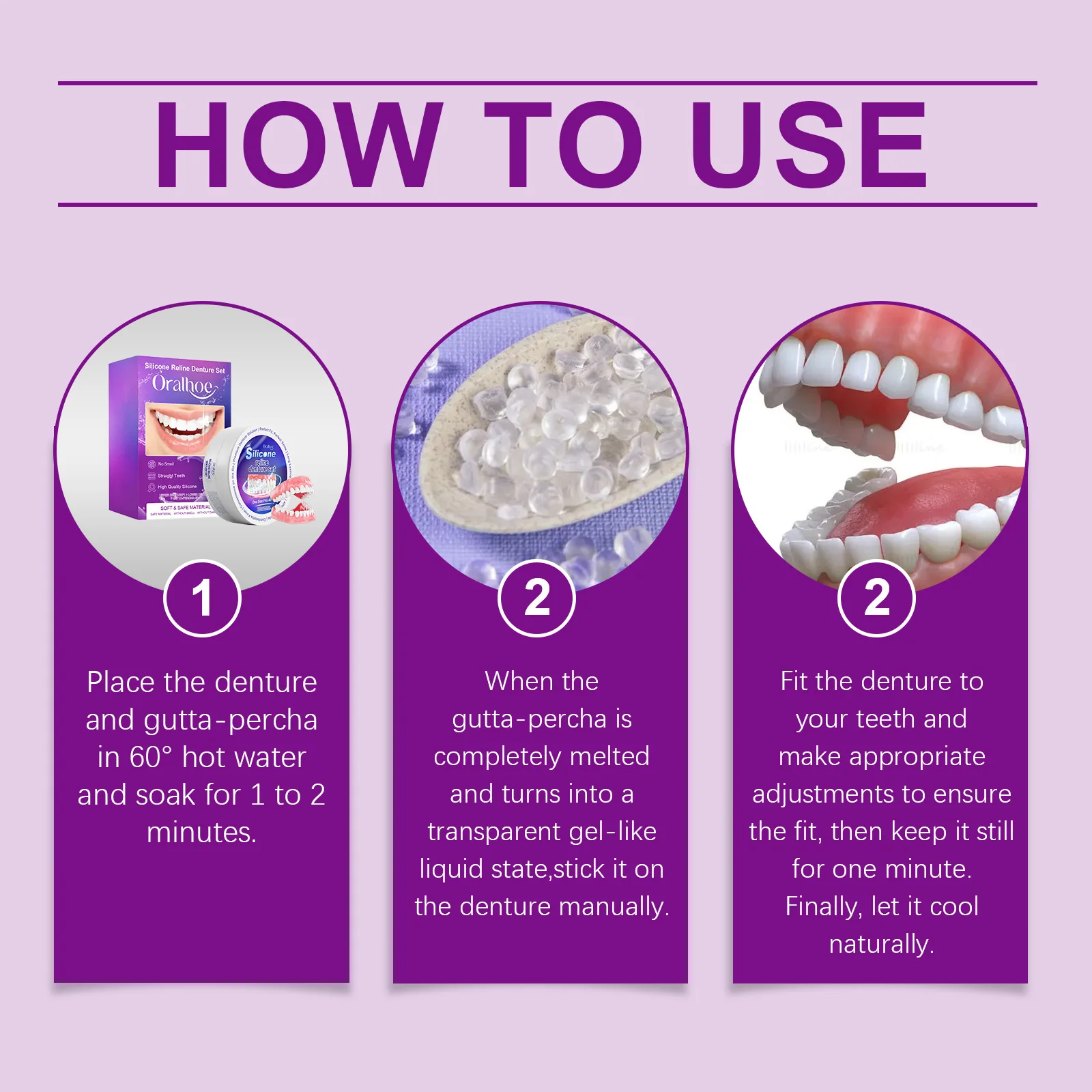 Temporary Tooth Repair Kit Moldable Thermal Beads False Teeth Adhesive Filling Missing Broken Teeth Instant Smile Beauty Tool