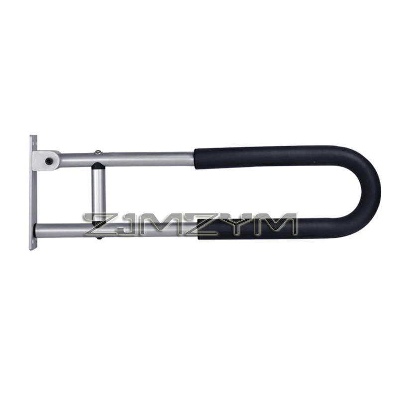 

Handicap Grab Bars Sturdy Aluminum Alloy Handrails for Toilet Flip-up U Shaped Support Rail Handicap for Elderly