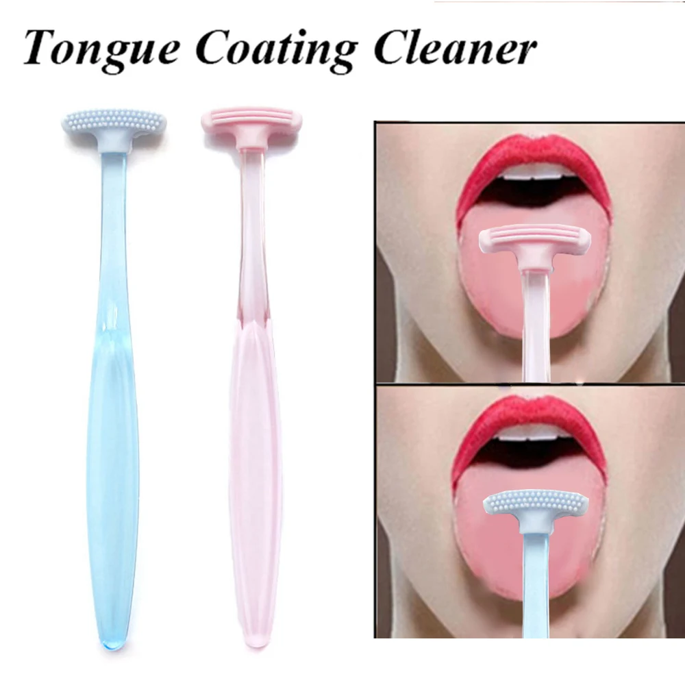 

Silicone Tongue Cleaner Double-sided Design Tongue Cleaning Tool Washable Silicone Scraper Deep Oral Cleaning Care Products