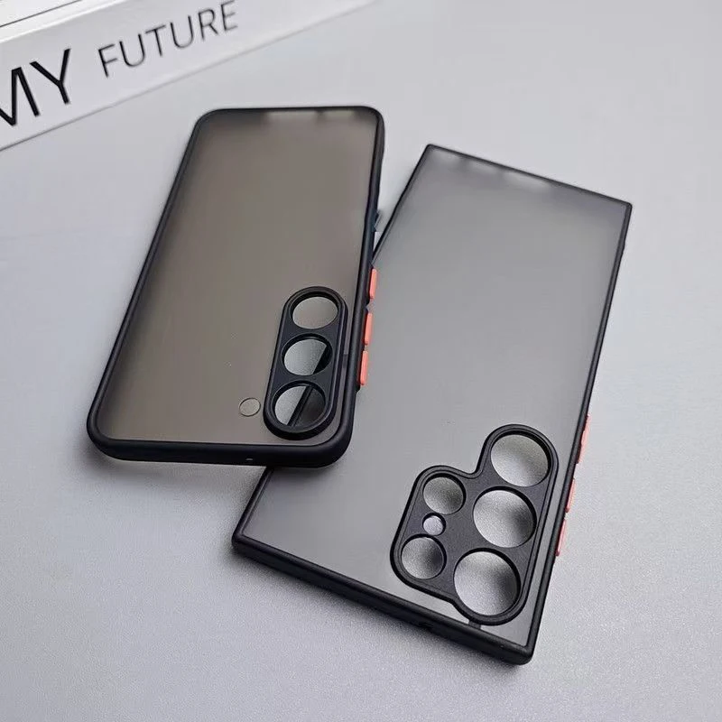 New Luxury Armor Matte Phone Case For Samsung Galaxy S26 S25 S24 S23 Plus S22 Ultra S21 S20 FE S26Ultra Shockproof Hard PC Cover