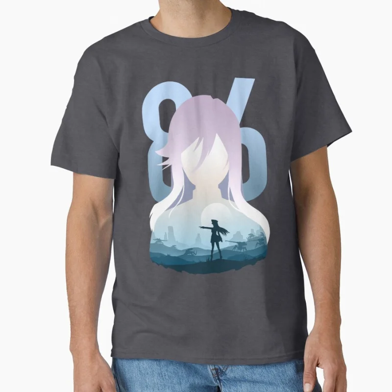 86 エイティシックス 風景 SF ライトノベル アニメ Tシャツ メンズ 100% コットン 大きいサイズ トップス S-6XL マンガ ギフト Tシャツ