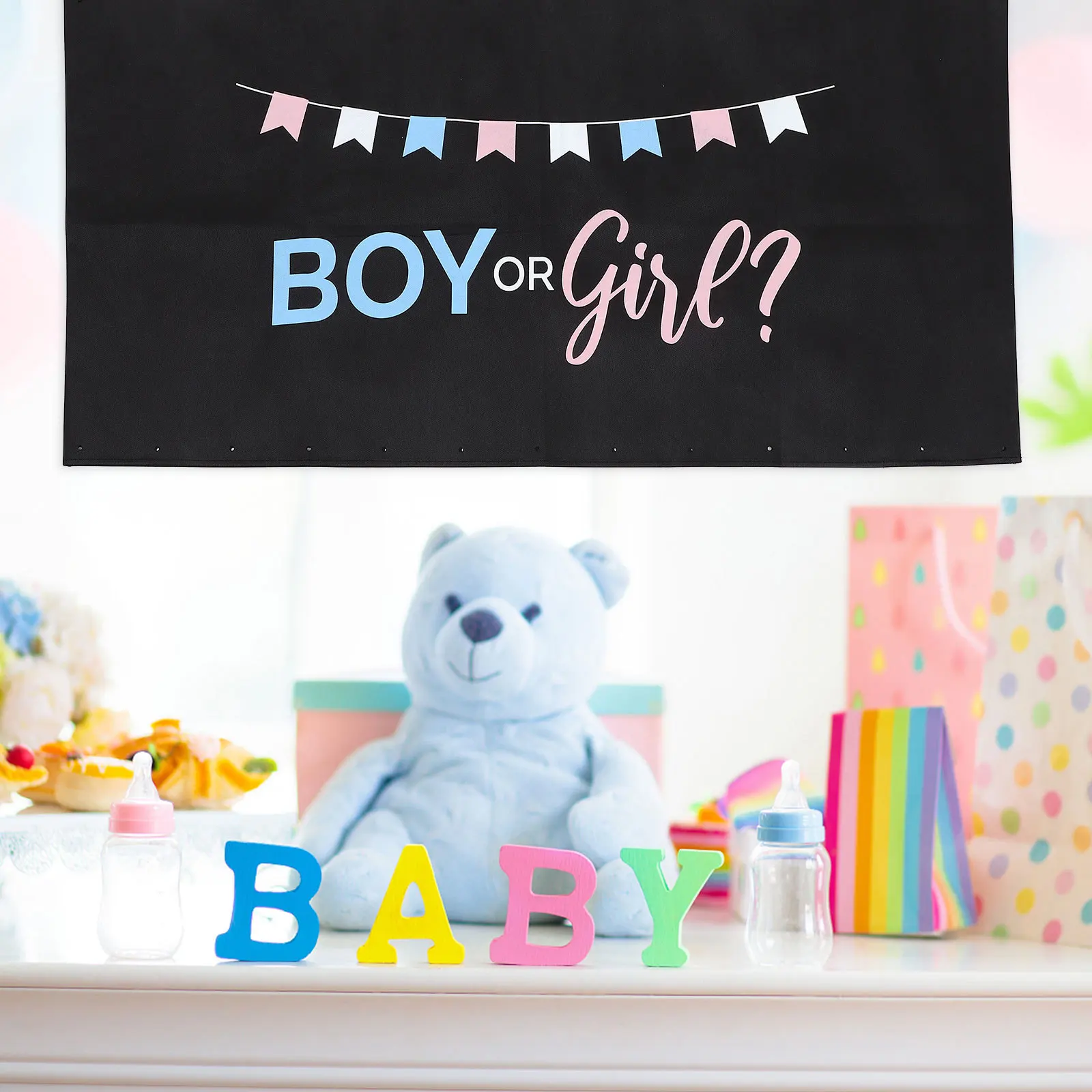 

1 Set Gender Reveal Balloons Latex Baby Shower Decorations Pink Blue Party Balloons For Gender Reveal Party Unisex Celebration