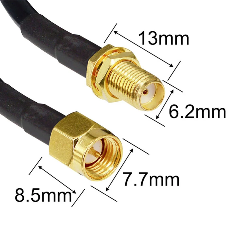 N82R 3 uds 7M Cable SMA macho a SMA hembra conector de extensión de antena Cable RG58