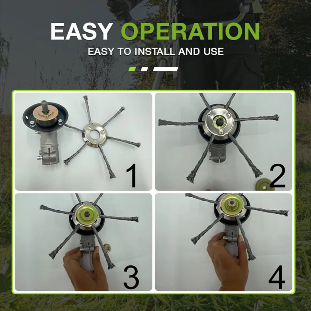 Dây Thép Đầu Tông Đơ Cắt Cỏ Bàn Chải Cắt Bỏ Cỏ Dại Tông Đơ Phụ Kiện Thép Carbon Viền Tròn Cỏ Dại Tông Đơ Máy Cắt Cỏ