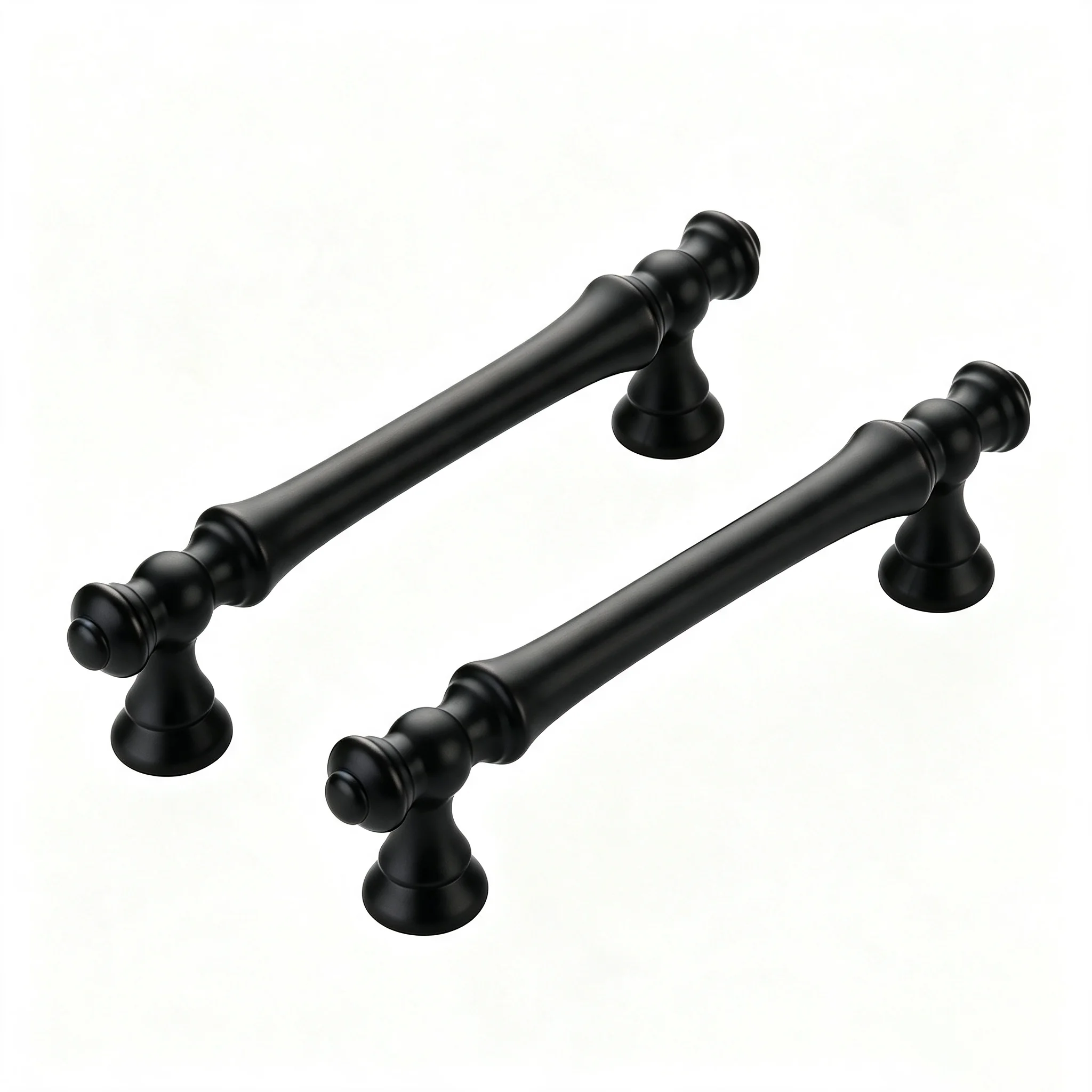 10PCS Cabinet Handles Matte Black Cabinet Pull Handles Hardware Cupboard Drawer Pulls