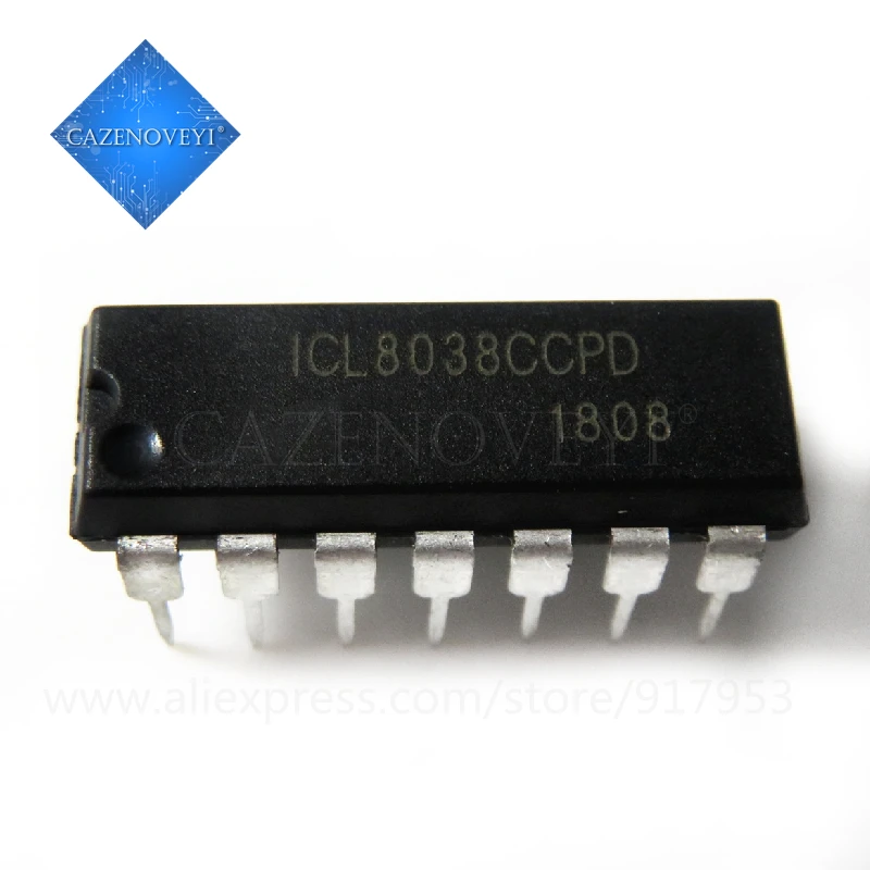 5pcs/lot ICL8038CCPD ICL8038 8038CCPD DIP-14 In Stock