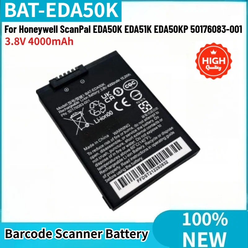 3.8V 4000mAh BAT-EDA50K High Quality Battery for Honeywell ScanPal EDA50K EDA51K EDA50KP 50176083-001 Barcode Scanner Battery