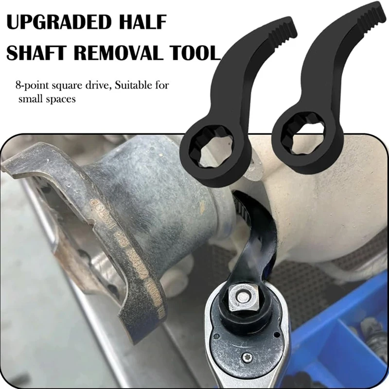 A21I-Pry Bar Wrench Adaptor Head, Crowbar Adapter Head Tool 1/2Inch Ratchet,Adjustable Angle Pry Bar, For Tight Spaces