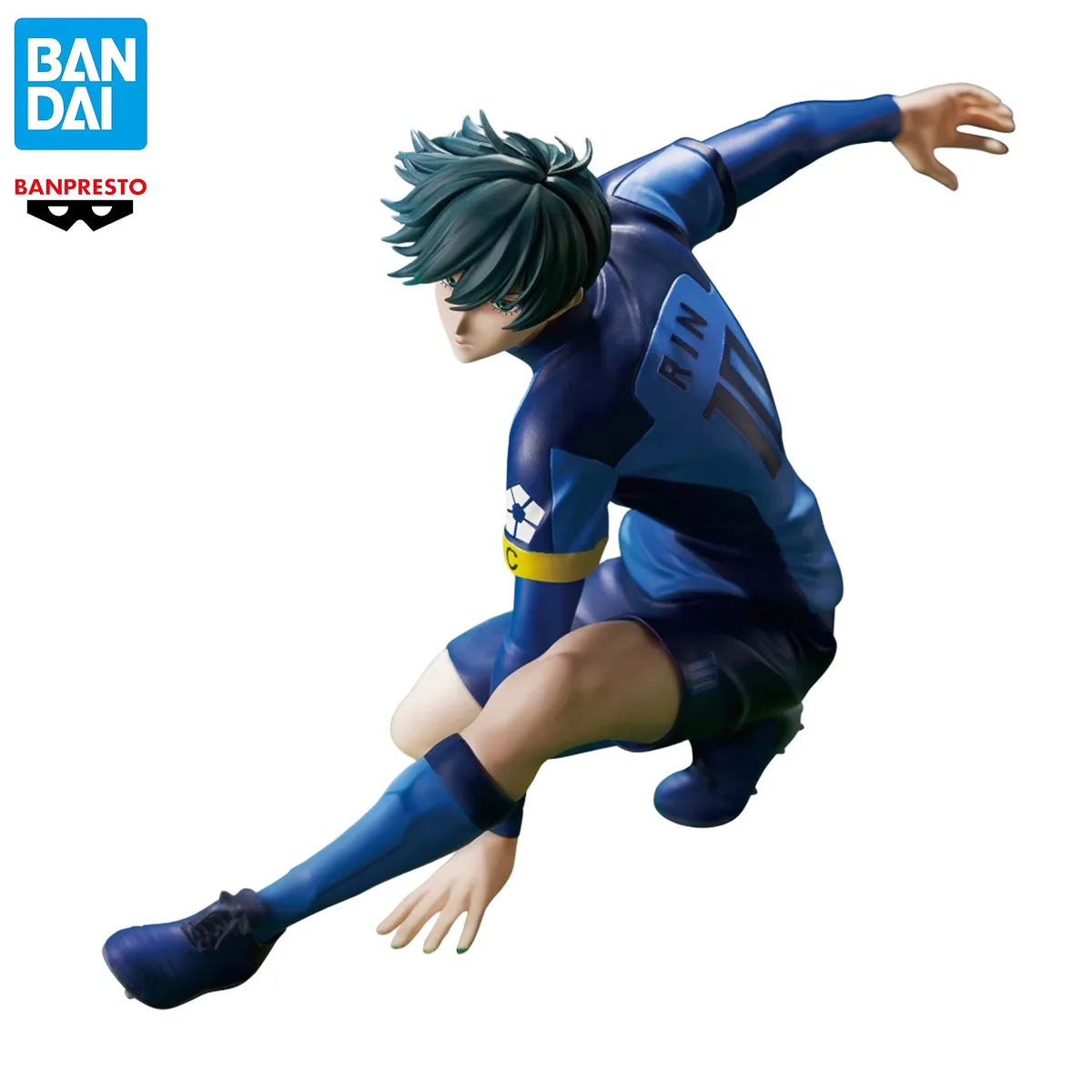 

In Stock BANDAI Genuine Anime BLUE LOCK Rin Itoshi PVC Anime Action Figure Collectible Model Toys Statue Ornaments Kids Gifts