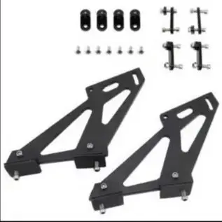 

Tiypeor Universal Car Rear Spoiler Racing Tail Spoiler Legs Mount Brackets Tail Wing Legs Mount Brackets