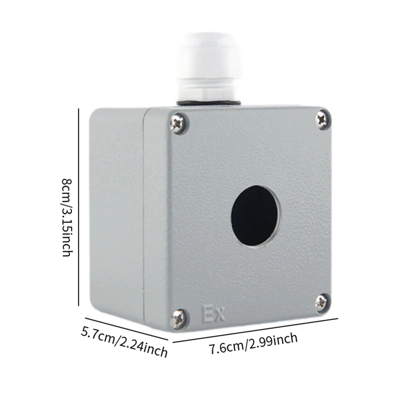 순간 푸시 버튼 스위치 스테이션 박스 IP66 방수 선박 외부 오프너 공장 산업 제어 건설 현장