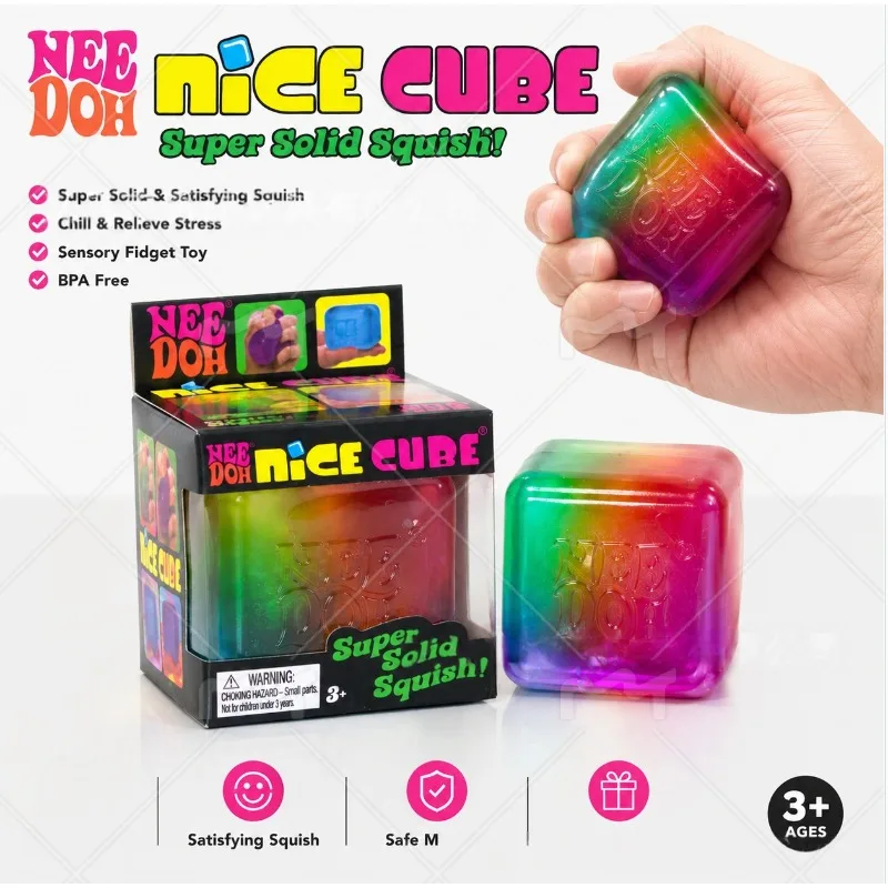 novo-brinquedo-antiestresse-needoh-colorful-cube-squeezy-fun-em-material-de-maltose-com-retorno-lento