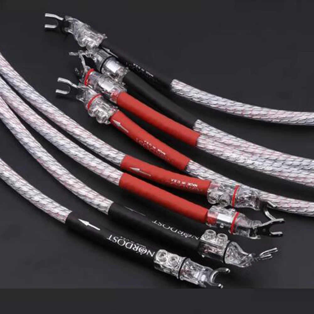 HIFI WBT Y Spade Banaan Luidspreker Connector 7N Nordost Valhalla Audio Luidspreker Audiofiele Kabel voor Versterker