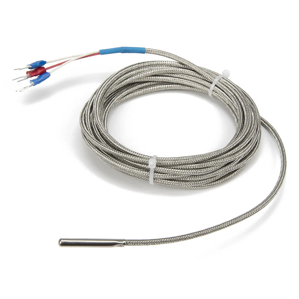 FTARP02 PT100 type 4m high temperature resistance metal screening cable polish rod probe head RTD temperature sensor