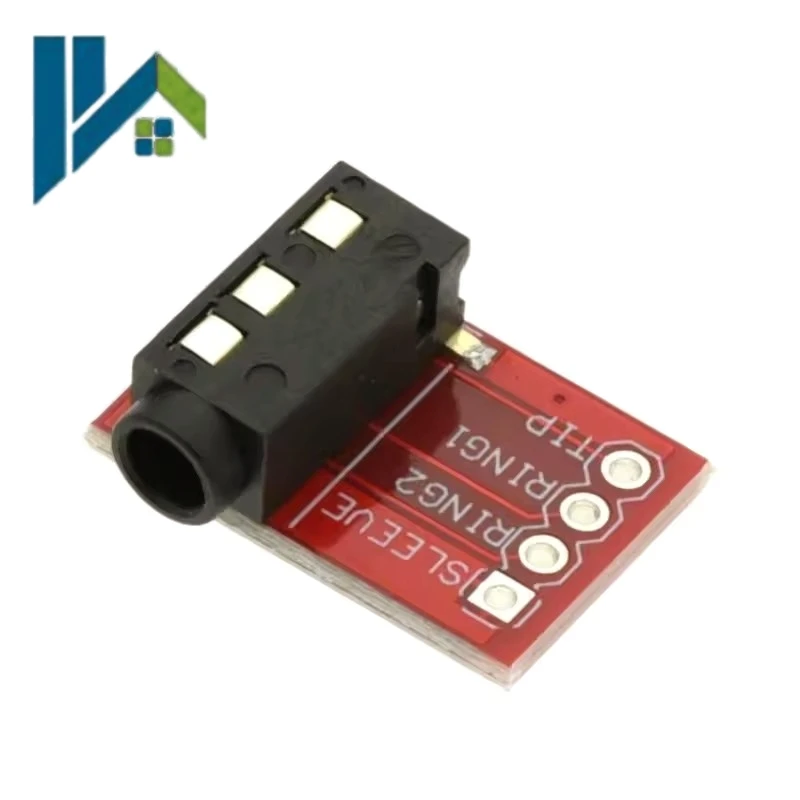 3.5mm TRRS Stereo Audio Jack Module Headset Microphone Interface For MP3 Audio Video Signal Input Output