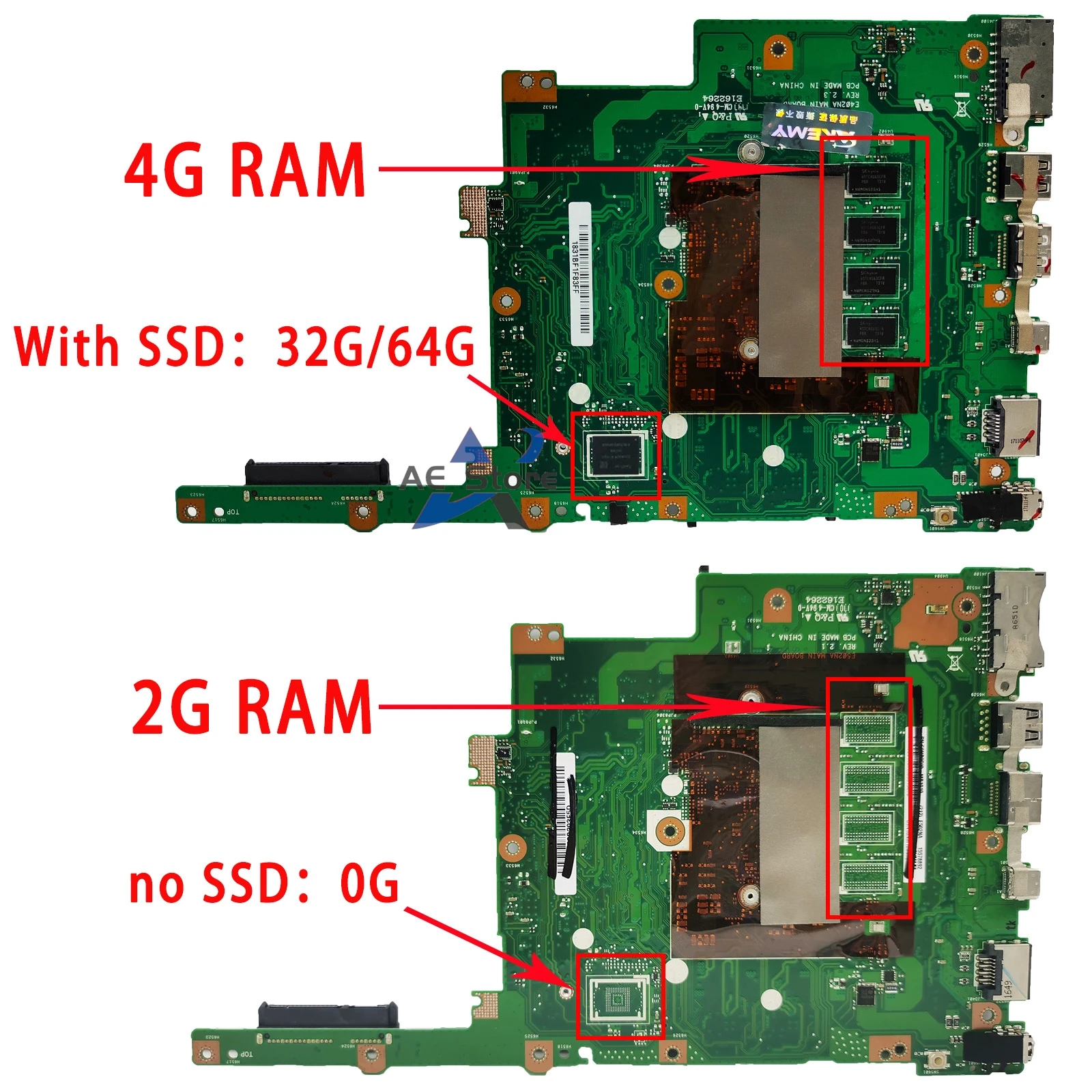 E402NA Mainboard For ASUS F402NA L402NA X402NA E402N E502N R417N R416N Laptop Motherboard N3350 N4200 2GB/4GB/RAM