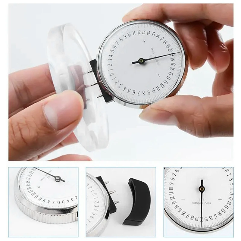 HJ-Optical Lens Clock Base Curve Measurement Radian Meter Gauge Measure Presbyopia Meter Zakres: +/-20 Indeks: 1,53