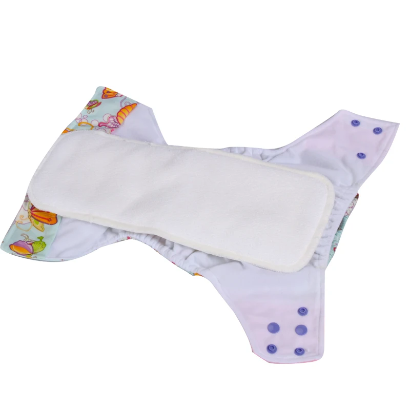 1pc/3pcs/5pcs Four-layer Washable Microfiber Diaper Resuable Adult Insert Diaper Durable Breathable Old Man of Diapers