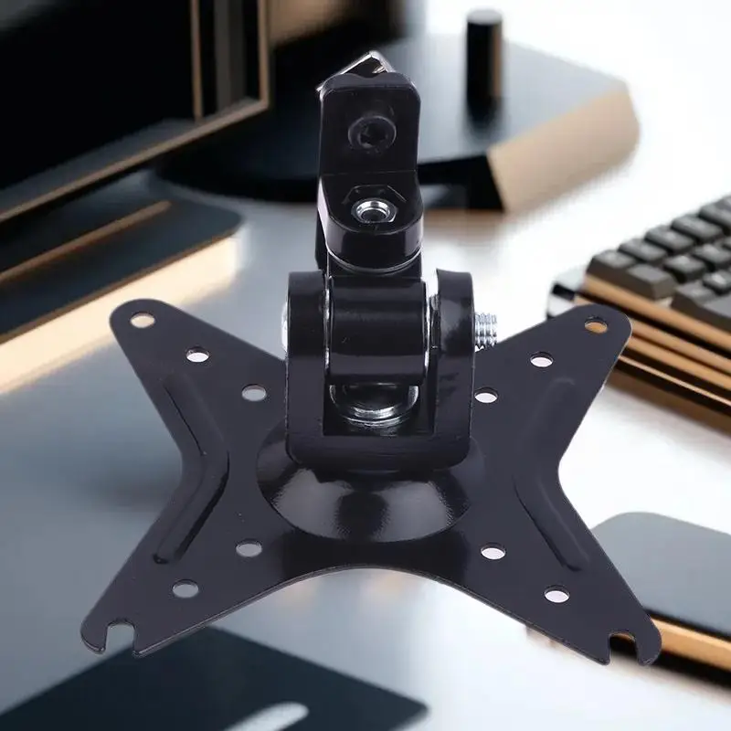 Industrial Monitor Bracket Button Box Wall Mount VESA 100 75 50mm 2 Axis Adjustable for Production Office Workshop Setup