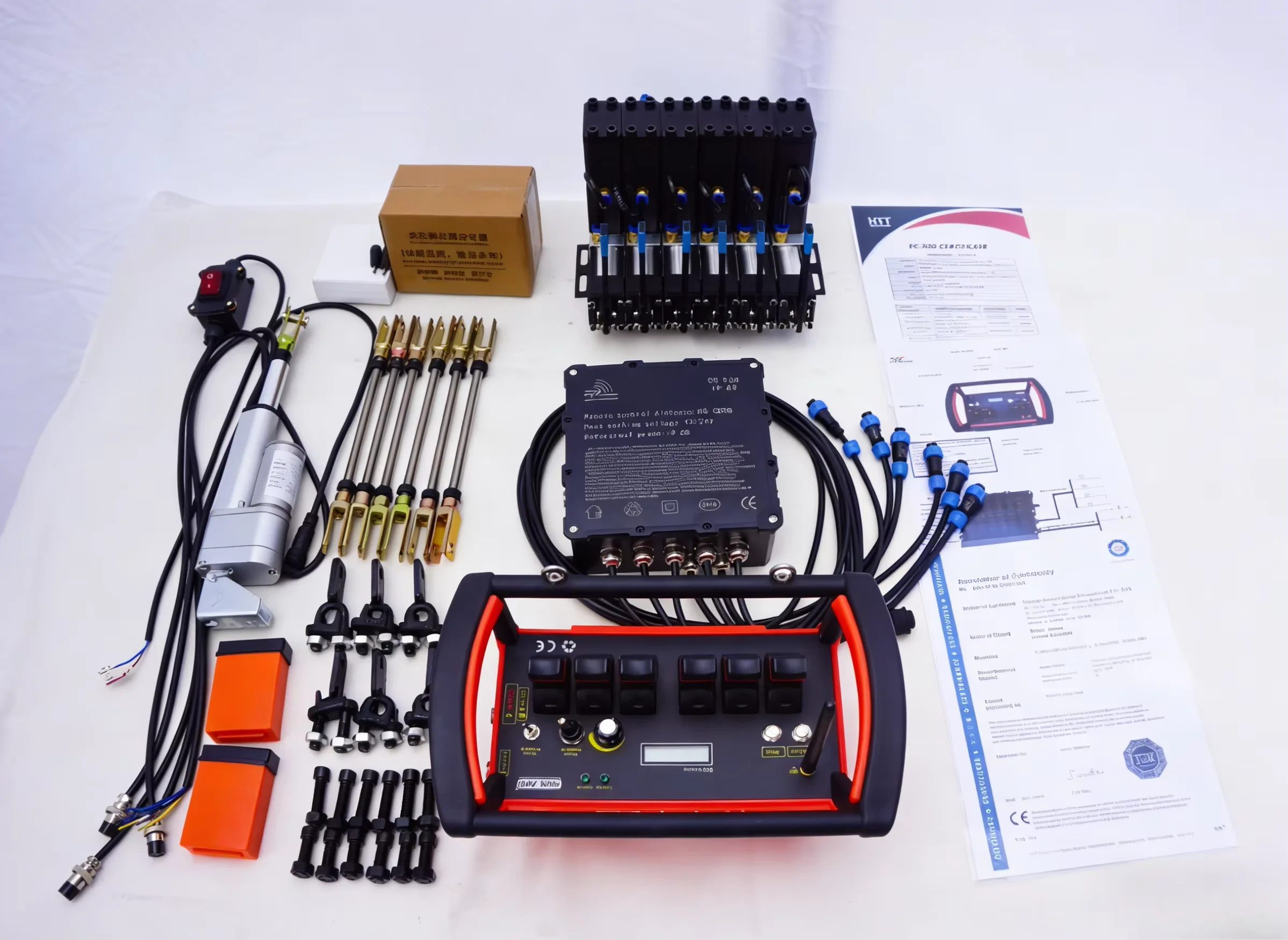 12-24V Hydraulic Valve with 6 Joystick Weightlifting Functions: Truck Crane Remote Control