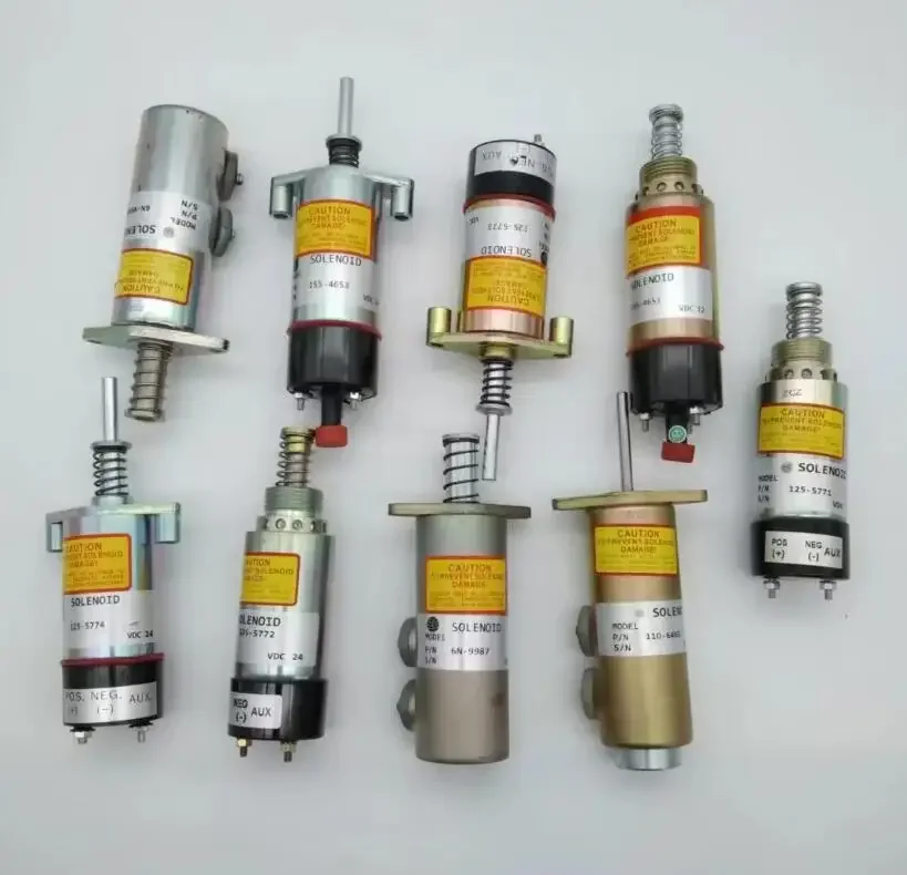 shutoff Shutdown stop solenoid 1255772 1255773 6N9988 6N9987 1255774 1106465 1554653 1554651 1106466 1554652 1255771 for CAT