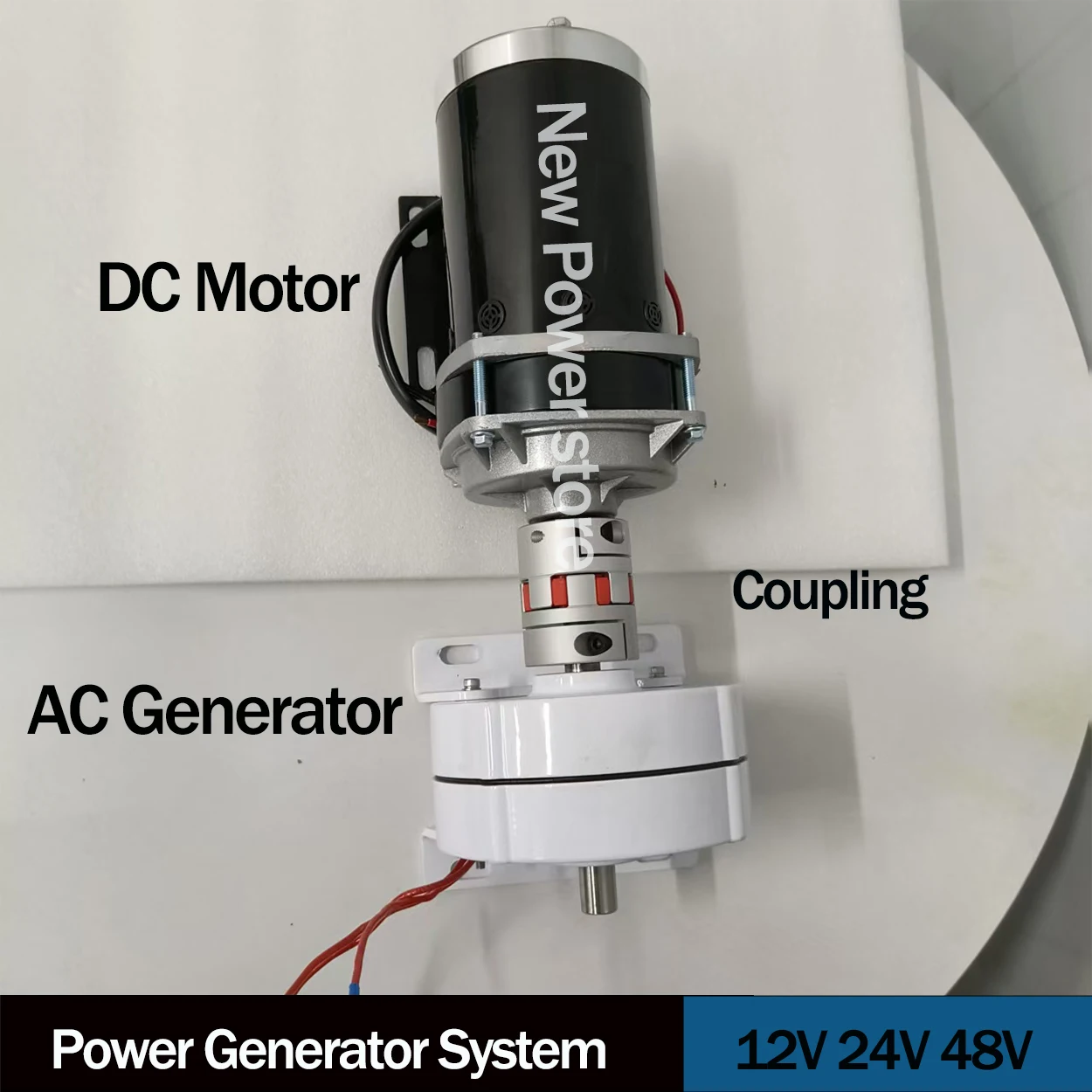

Low RPM 8KW 6KW 10KW 24V 12V Gearless Permanent Magnet Generator For Low Speed Household Use In Wind Turbines with Reducer Motor