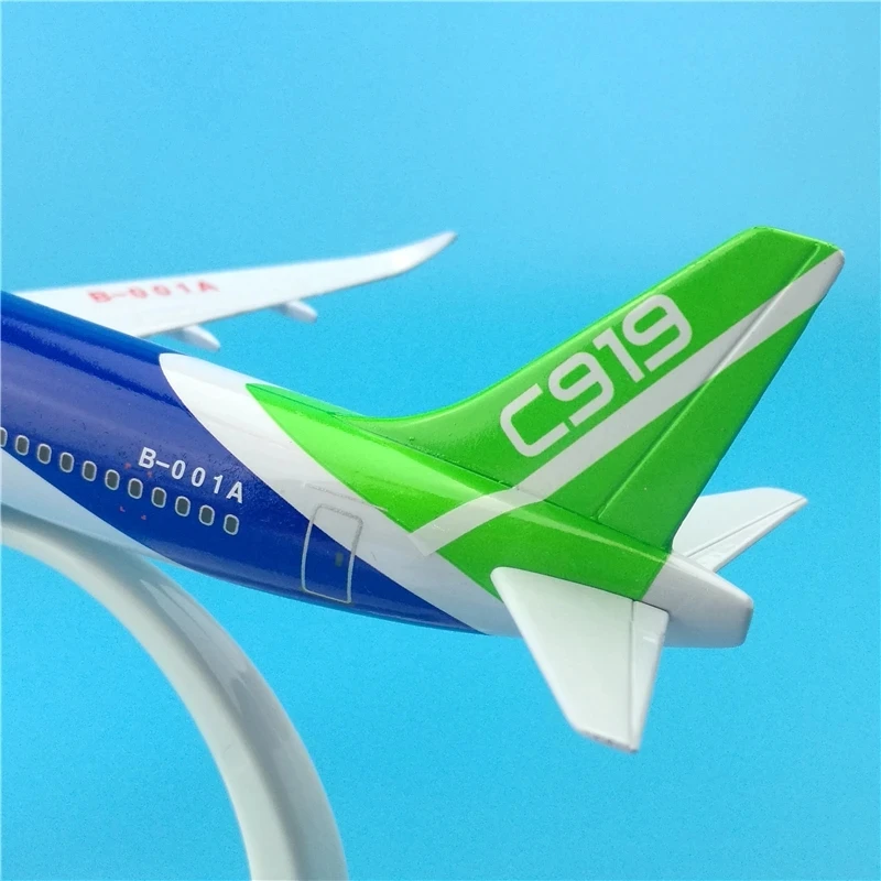 20cm China Air COMAC C919 China Commercial Aircraft Corporation Airlines Diecast Airplane Model Plane Aircraft & Landing Gears