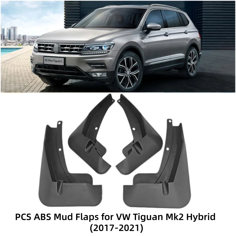 For Volkswagen VW Tiguan MK2 2017~2021 Hybrid Car Mud Flaps Front Rear Wheel Mudguards Splash Guards Fender External Accessories