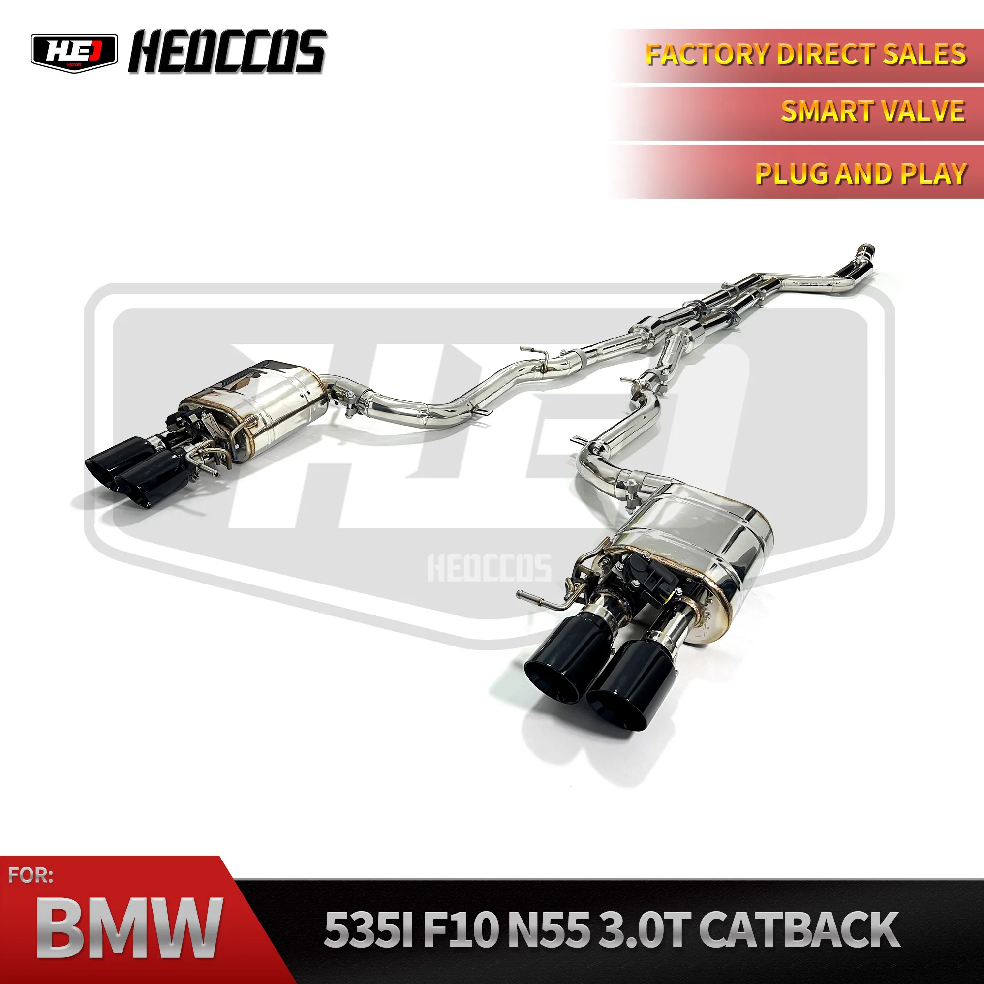 

HEO Valvetronic Catback For BMW 535 535i F10 2011-2017 3.0t Stainless Steel Exhaust System Muffler Car Exhaust Pipes