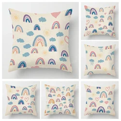 Modern Home Living Room Decor Throw Pillow Covers Cushion sofa 35x35cm 40x40 60x60cm 45x45cm 40*40cm pillowcase rainbow cute