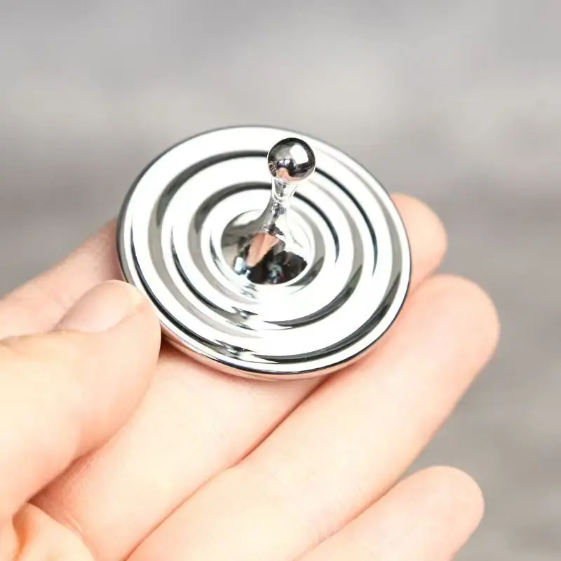Fidget alívio do estresse brinquedos gota de água em forma de mão girando topo metal desktop giroscópio crianças adultos escritório diversão