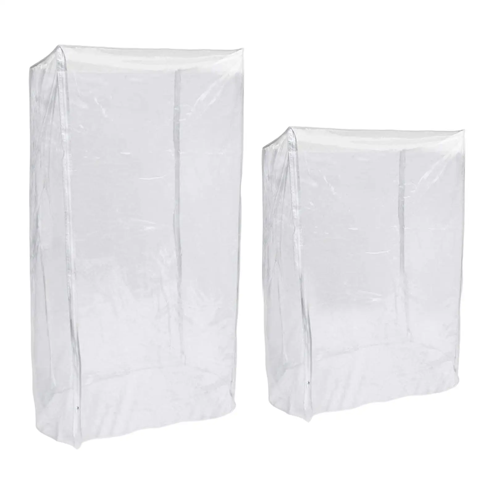 Clear Bun Pan Rack Cover PVC Heavy Duty Dustproof Protective Sleeve with Zippers for Food Service and Catering