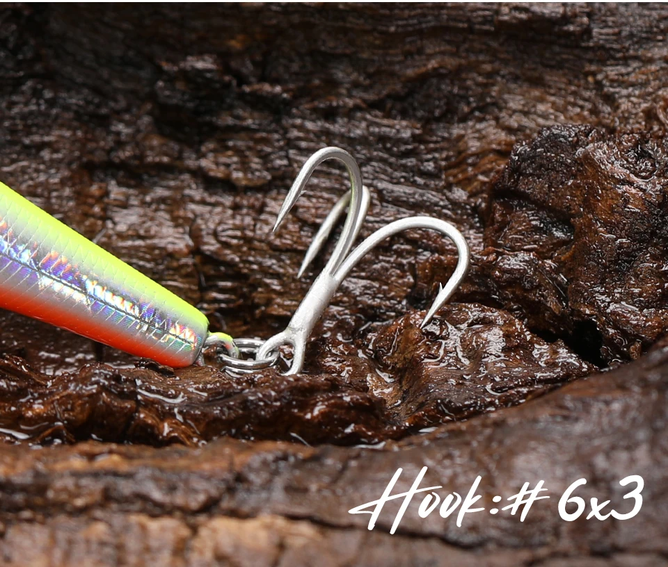 TSURINOYA 115S NYX SinKing Minnow Jerkbait 18,5 g 115 mm Salzwasser künstlicher professioneller Angelköder – Detail 19