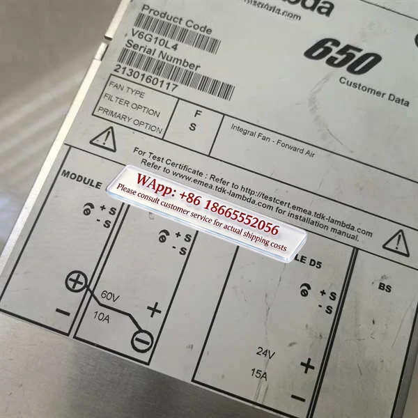 Negotiation VEGA 650 disassembly power supply V6G10L4 CC5 D5 module maintenance