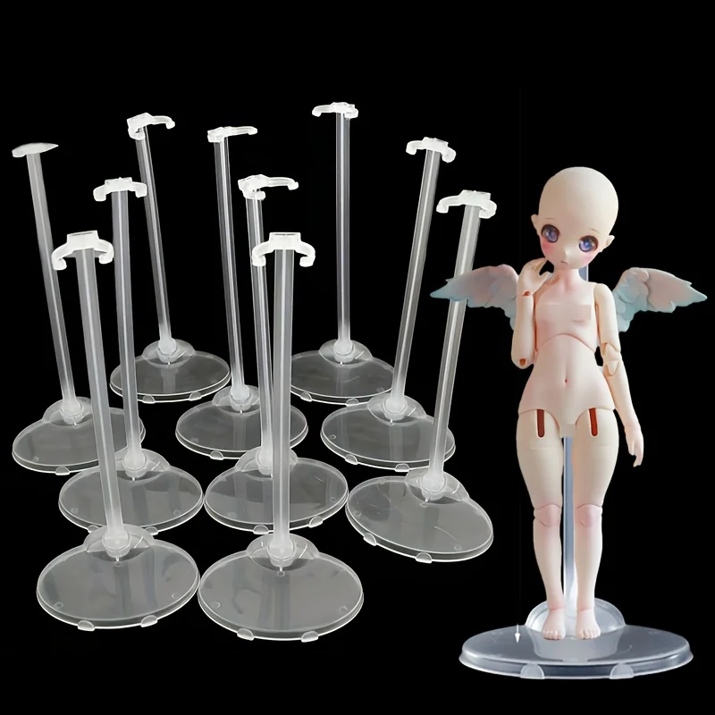 

5/10Pcs Transparent Display Stand, Doll Stand, Doll Display Stand, Ideal Display Stand Support, Sturdy and Modern Without Power, Perfect for Home and Office Decoration, Doll Support Stand