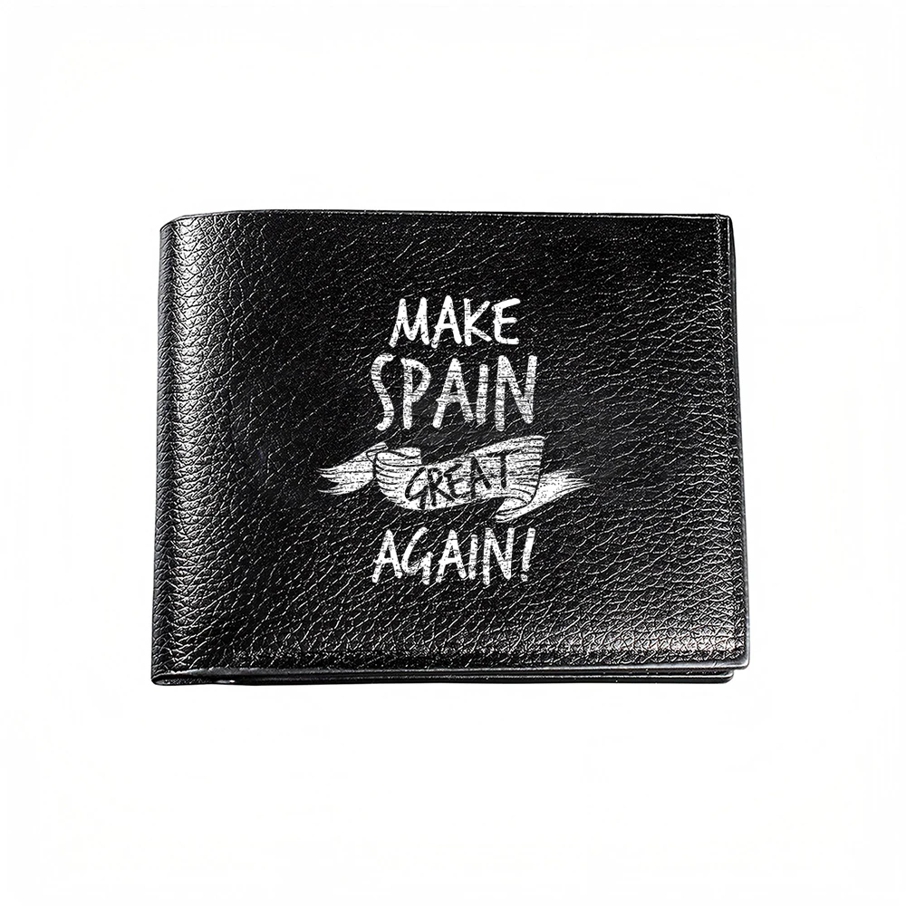 Cartera para Hombre "Haz que España Vuelva a Ser Grande" con Diseño Audaz para un Estilo Casual de Negocios y Uso Diario a la Moda