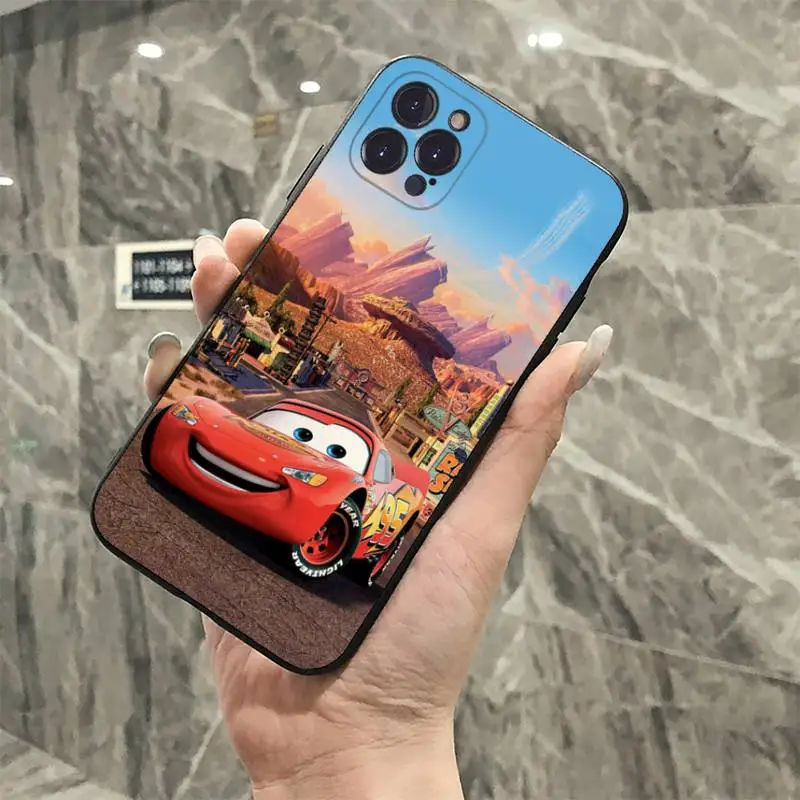 Disney Cars Lightning McQueen Phone Case For iPhone 8 7 6 6S Plus X SE 2020 XR XS 14 11 12 13 Mini Pro Max Mobile Case