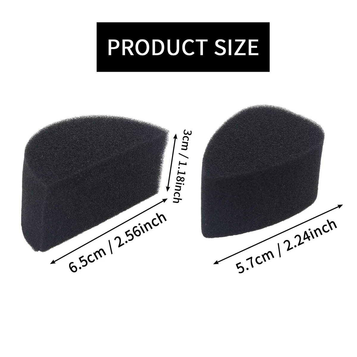 Face Paint Sponges Face Painting Black Sponges High Density for Art Work and Body Paint (10 Petals + 10 Half Moon)