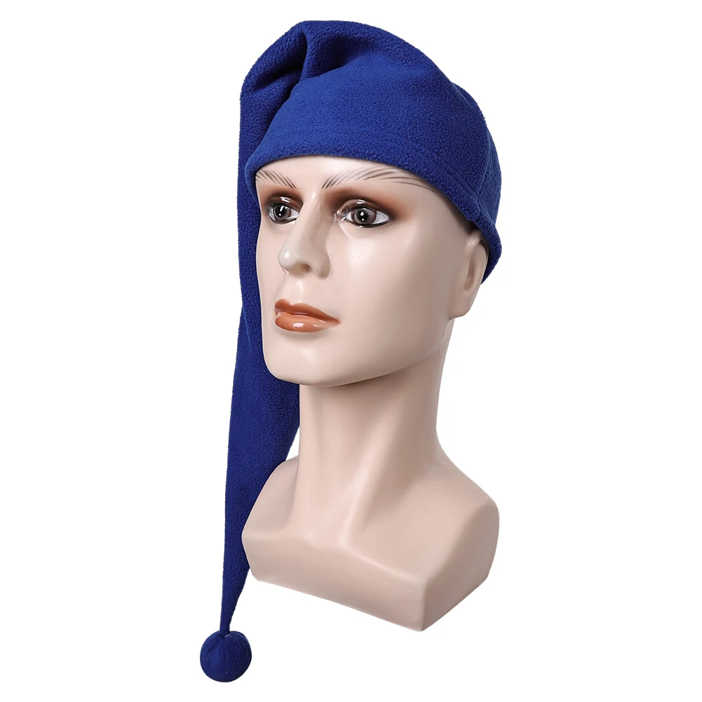 Gorra azul de cosplay enano, sombrero de princesa de dibujos animados de película, accesorios de disfraz de fantasía, accesorios de juego de rol para fiesta de Halloween y Carnaval