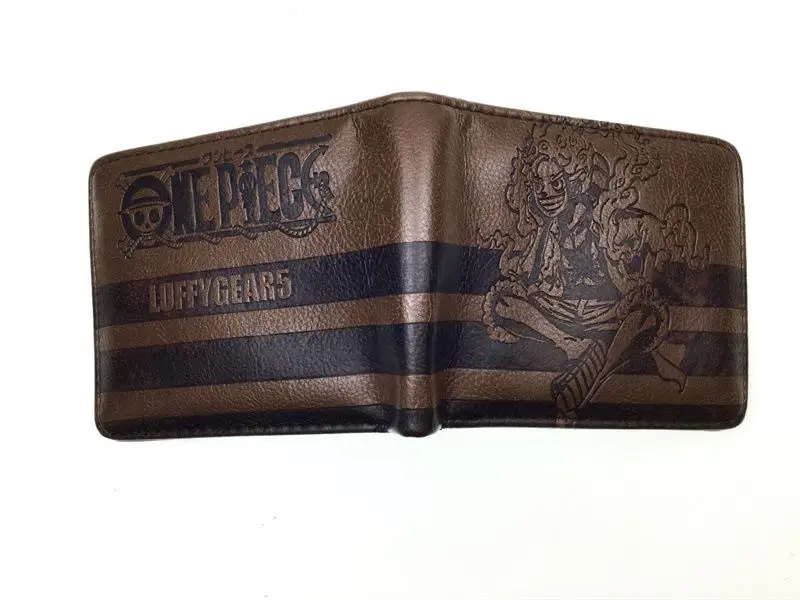 Anime One Piece Luffy Zoro PU material Embossed Short Wallet Coin Purse Student Fashion Personality Zero Wallet Card Wallet