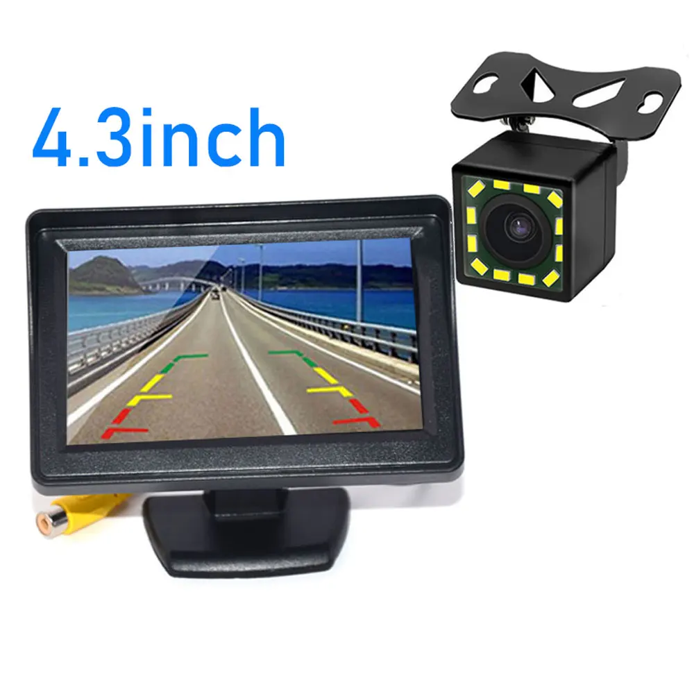 

Парковочный 4,3-дюймовый автомобильный монитор с камерой заднего вида. Простая установка. Универсальная машина высокой четкости с обратным изображением.